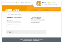 Tablet Screenshot of client.sierrainteractive.com